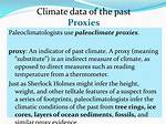 Why Do Paleoclimatologists Use Proxy Data?