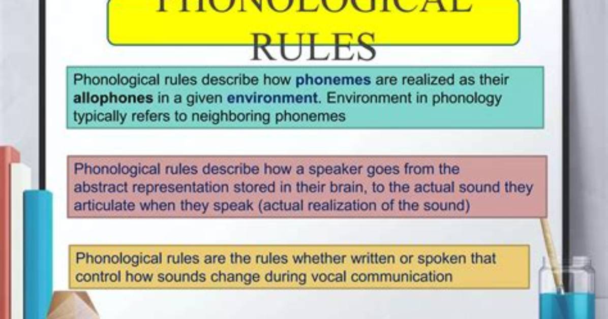 Why Do Phonological Rules Exist?