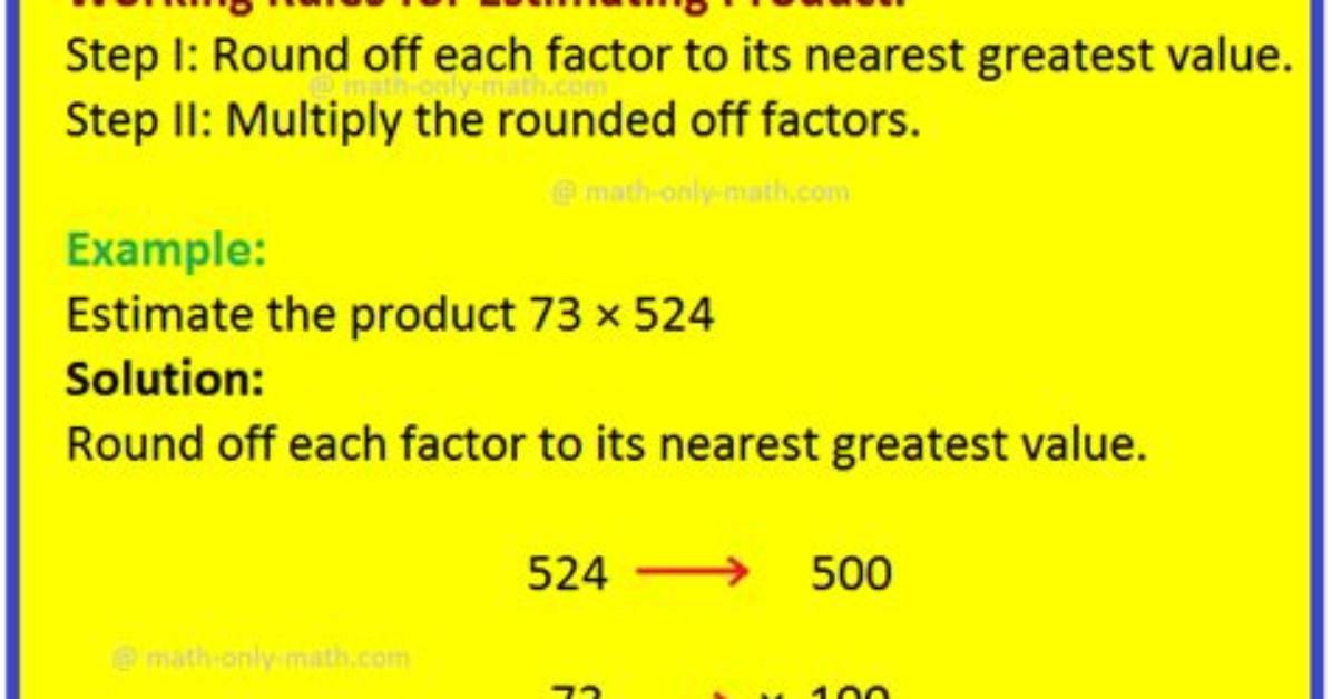 Why Do We Estimate in Math?