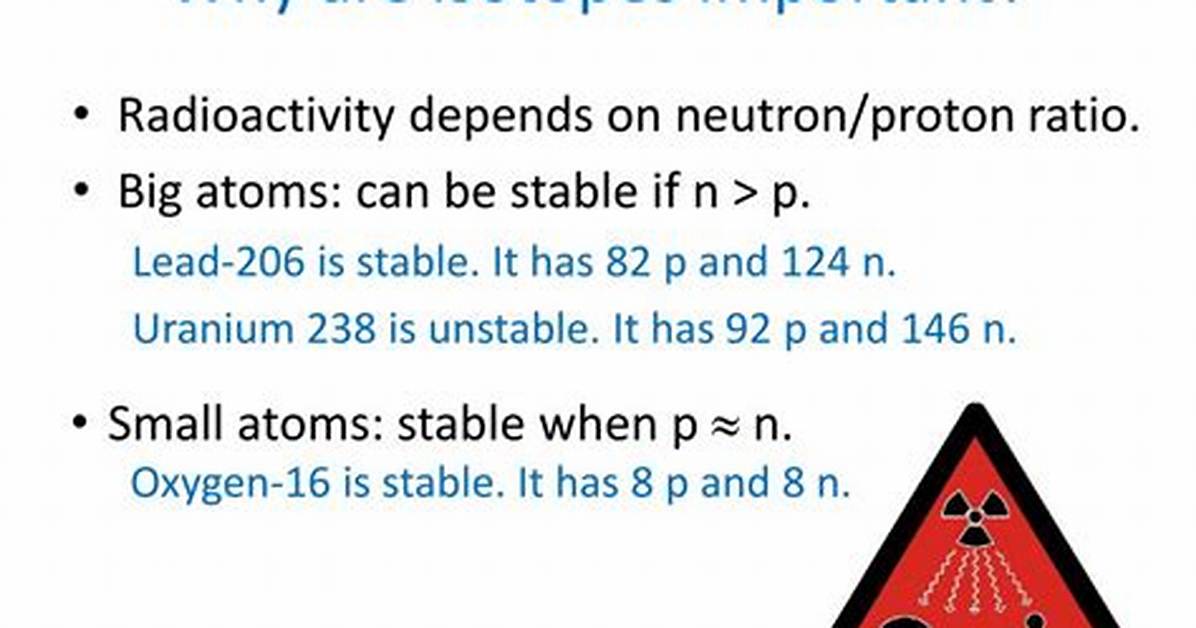 Why Do We Need Isotopes?