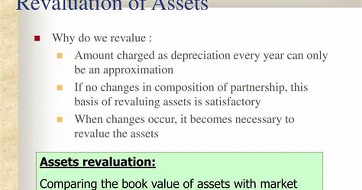 Why Do We Revalue Assets?