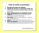 Why Do We Summarize?