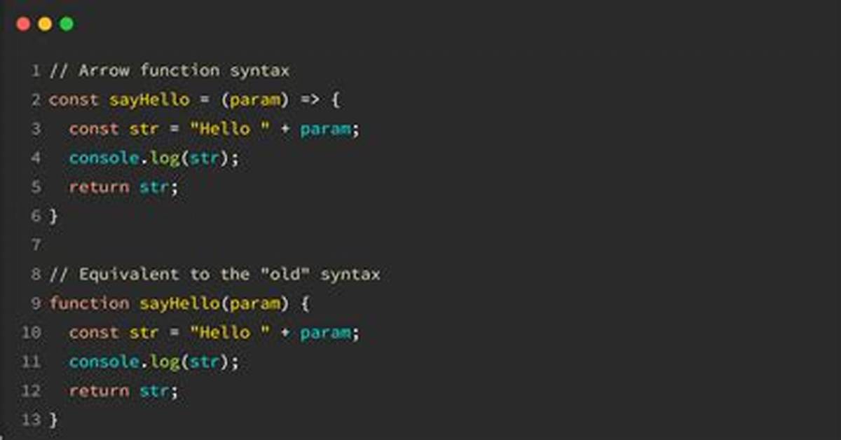 Why Do We Use Arrow Functions?