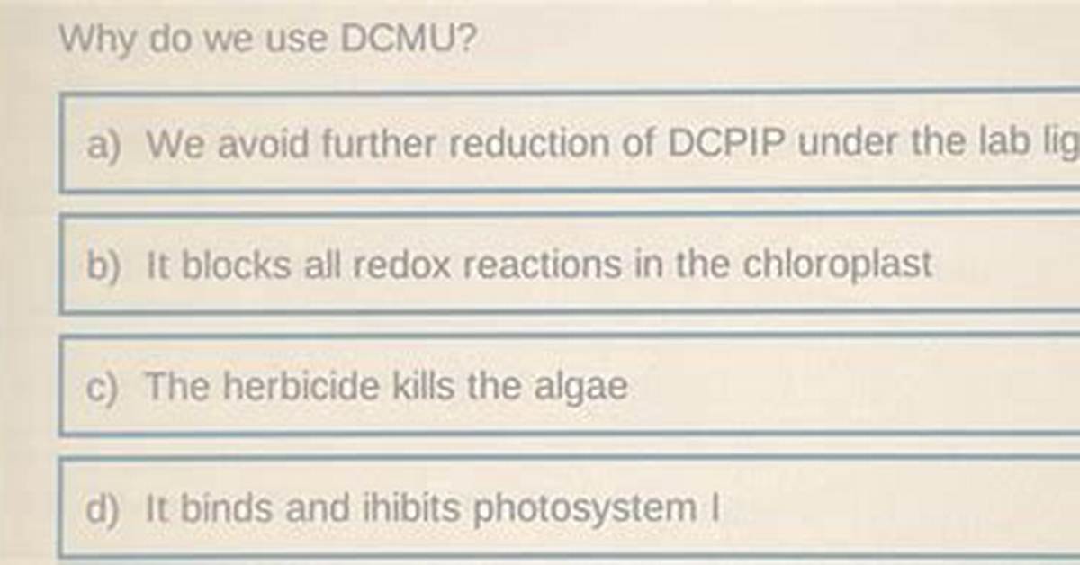 Why Do We Use Dcmu?