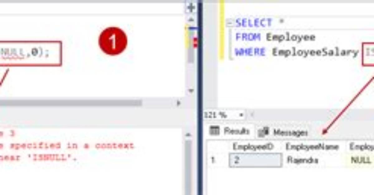 Why Do We Use Isnull in Sql Server