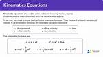 Why Do We Use Kinematics