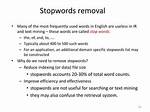 Why Do We Use Stopwords