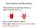 Why Does Absorbance Increase with Concentration