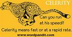 Why Does Celerity Mean?