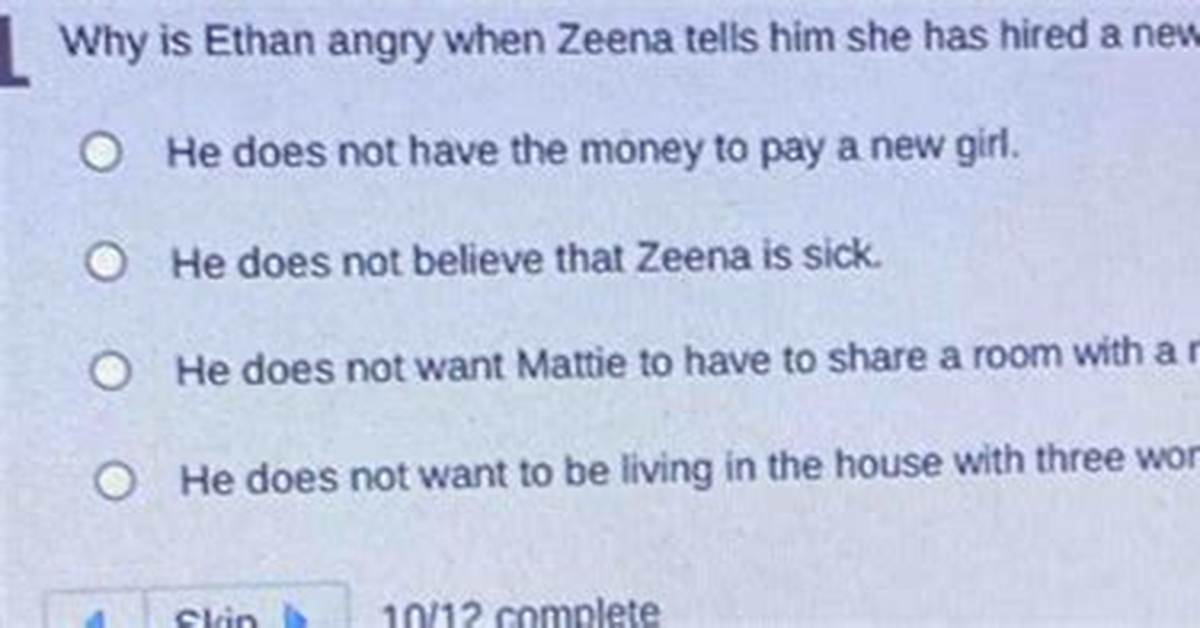 Why Does Ethan Hate Zeena