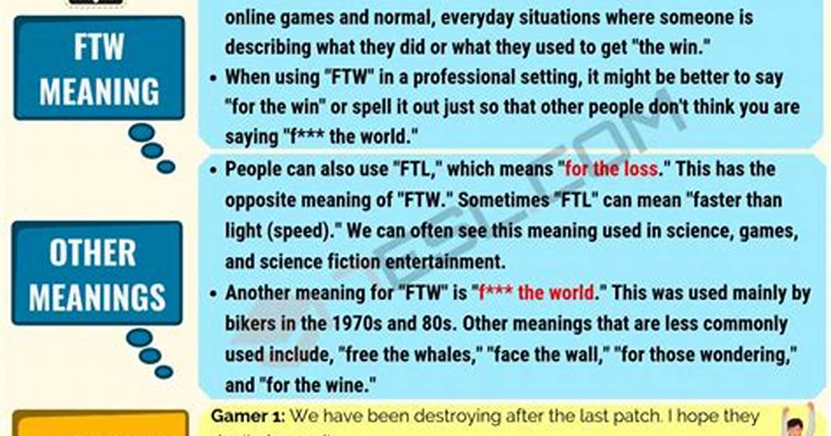 Why Does Ftw Mean?