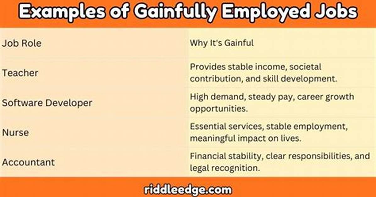 Why Does Gainfully Employed Mean?