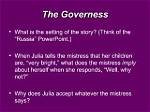 Why Does Governess Mean?