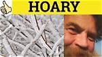 Why Does Hoary Mean?