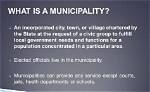 Why Does Municipality Mean?