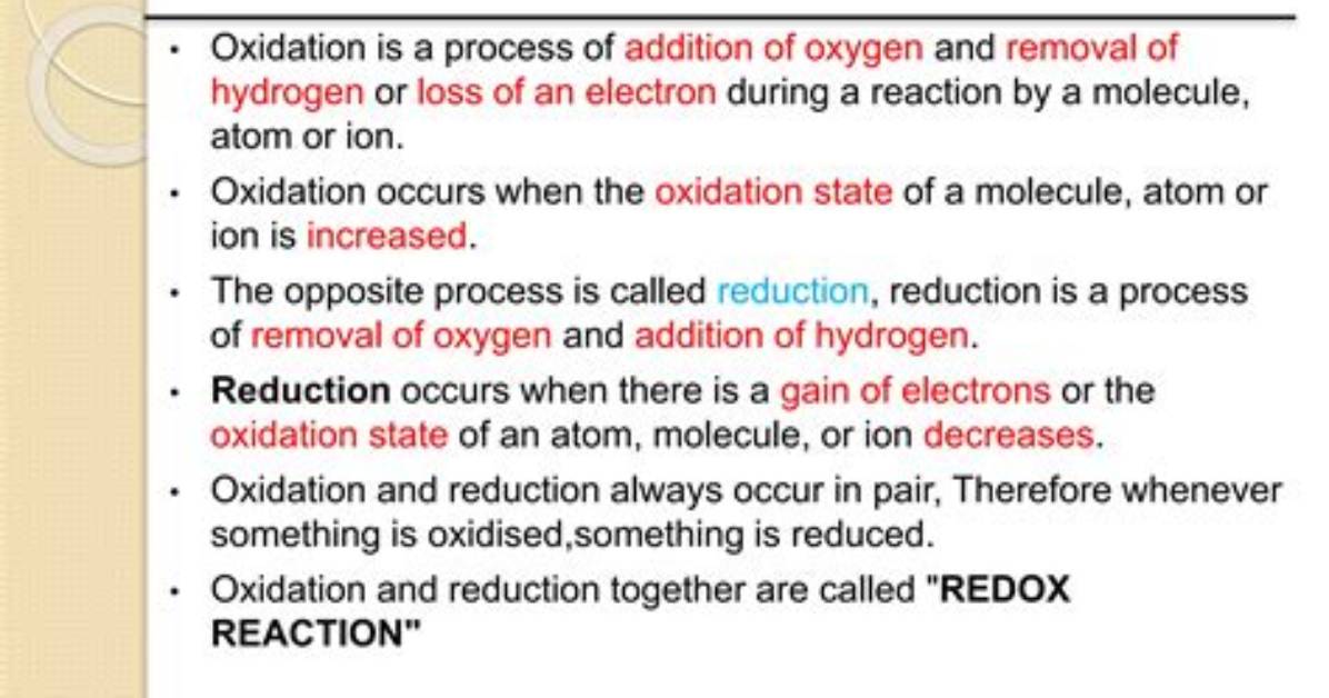 Why Does Oxidation Happen?