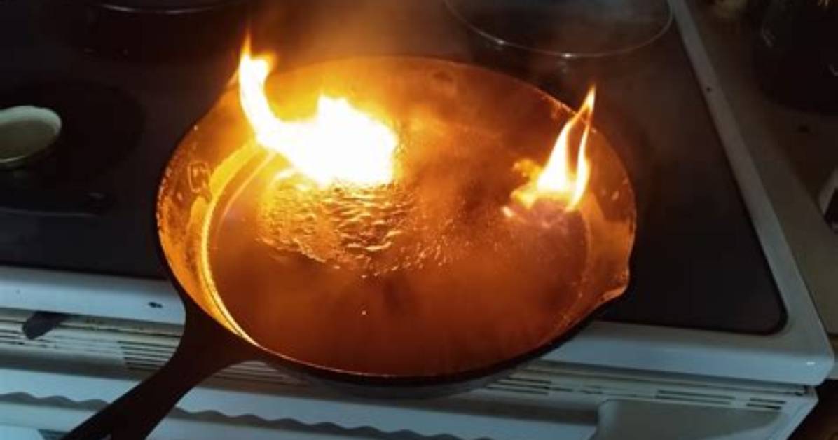 Why Does Pan Catch Fire?