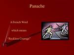 Why Does Panache Mean?