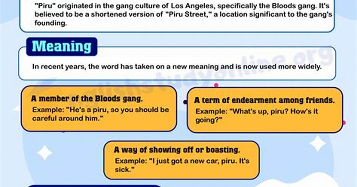 Why Does Piru Mean?