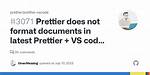 Why Does Prettier Not Format Code in vs Code?