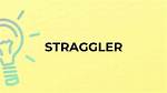 Why Does Straggler Mean?