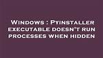 Why Doesn't the Executable I Run Through Powershell Generate Output?