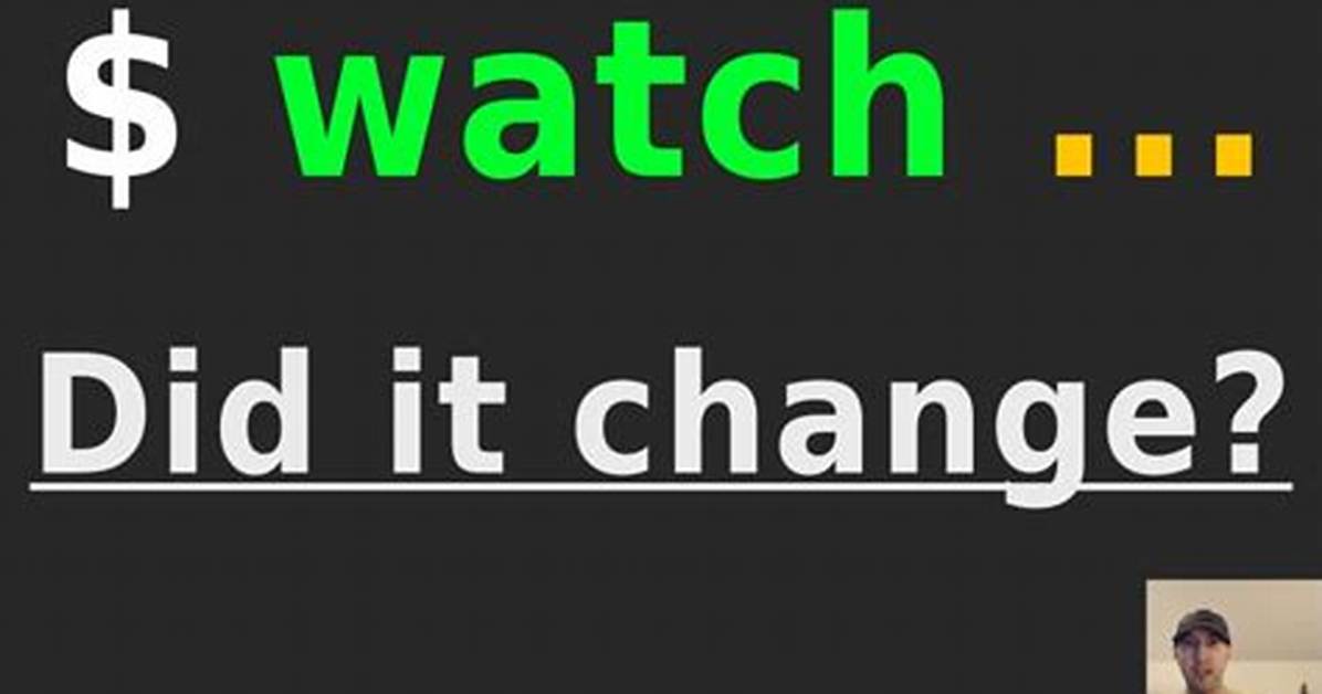 Why Doesn't the "Watch" Command Work on an Alias?