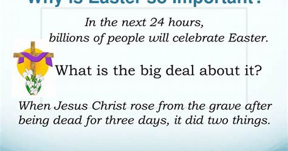 Why Easter Is Important?