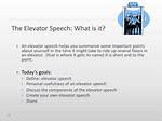 Why Elevator Speech Is Important?