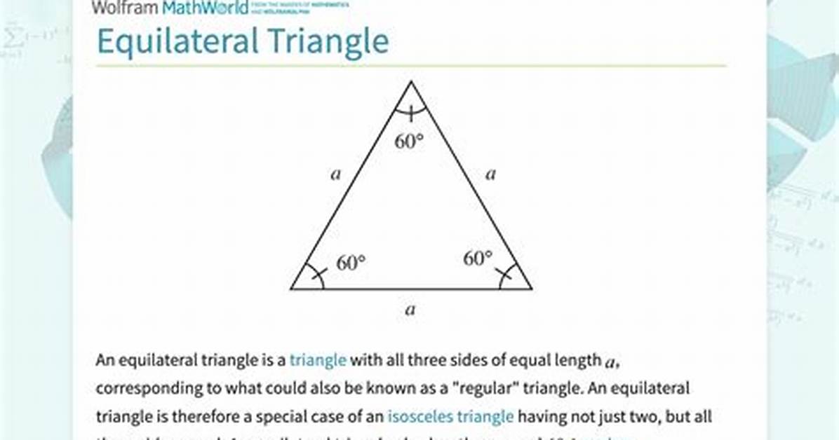 Why Equilateral Right Triangle?