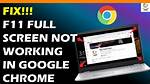 Why Fullscreen Not Working Chrome?