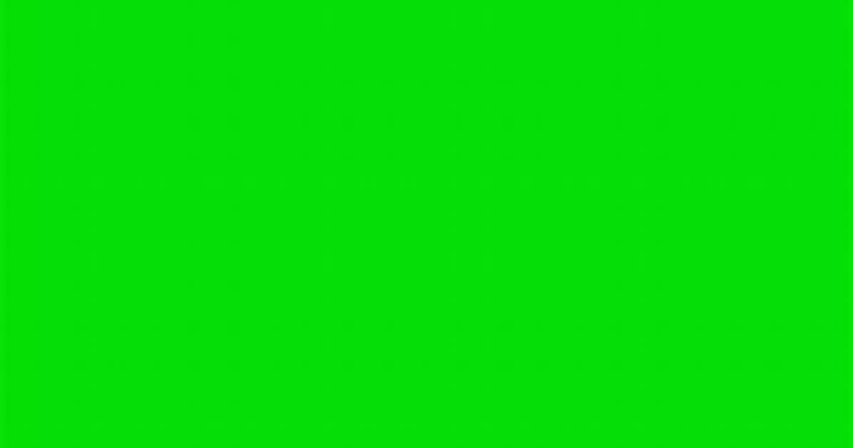 Why Green Screen Background?