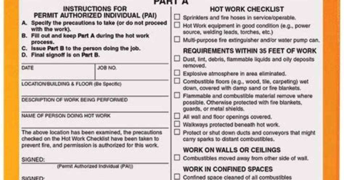 Why Hot Work Permit?