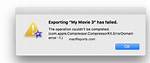 Why Imovie Export Fail?