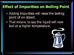 Why Impurities Increase Boiling Point