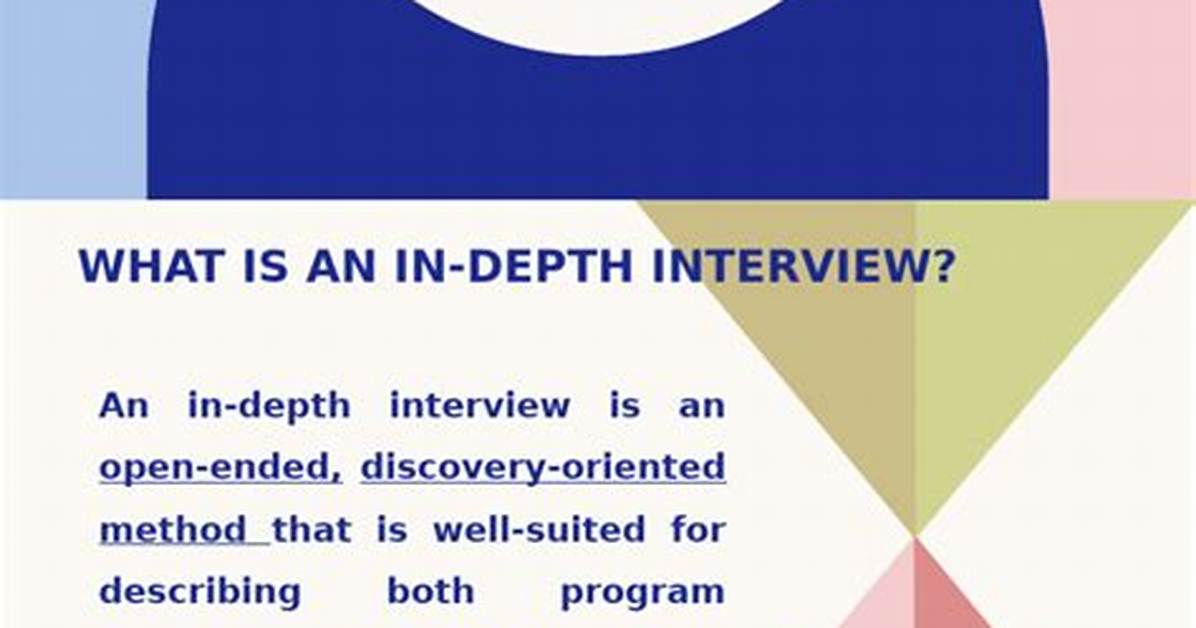 Why in Depth Interview?