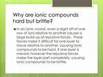 Why Ionic Compounds Are Hard?