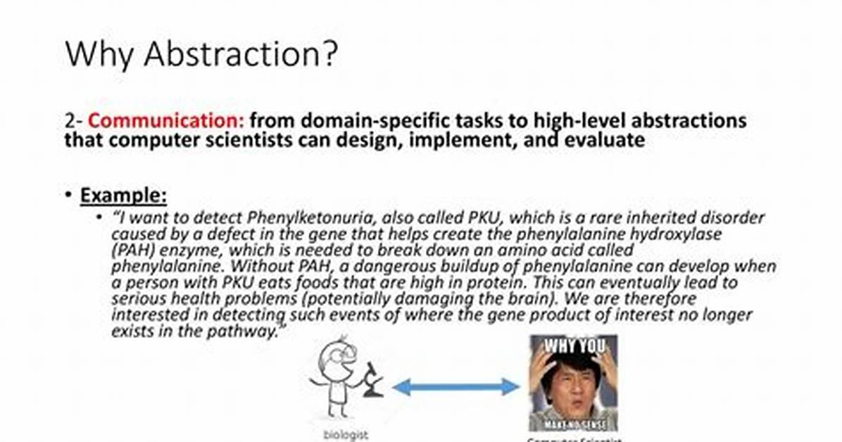 Why Is Abstraction Needed