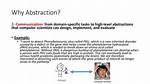 Why Is Abstraction Needed