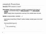 Why Is an Empty Function Considered a Function?