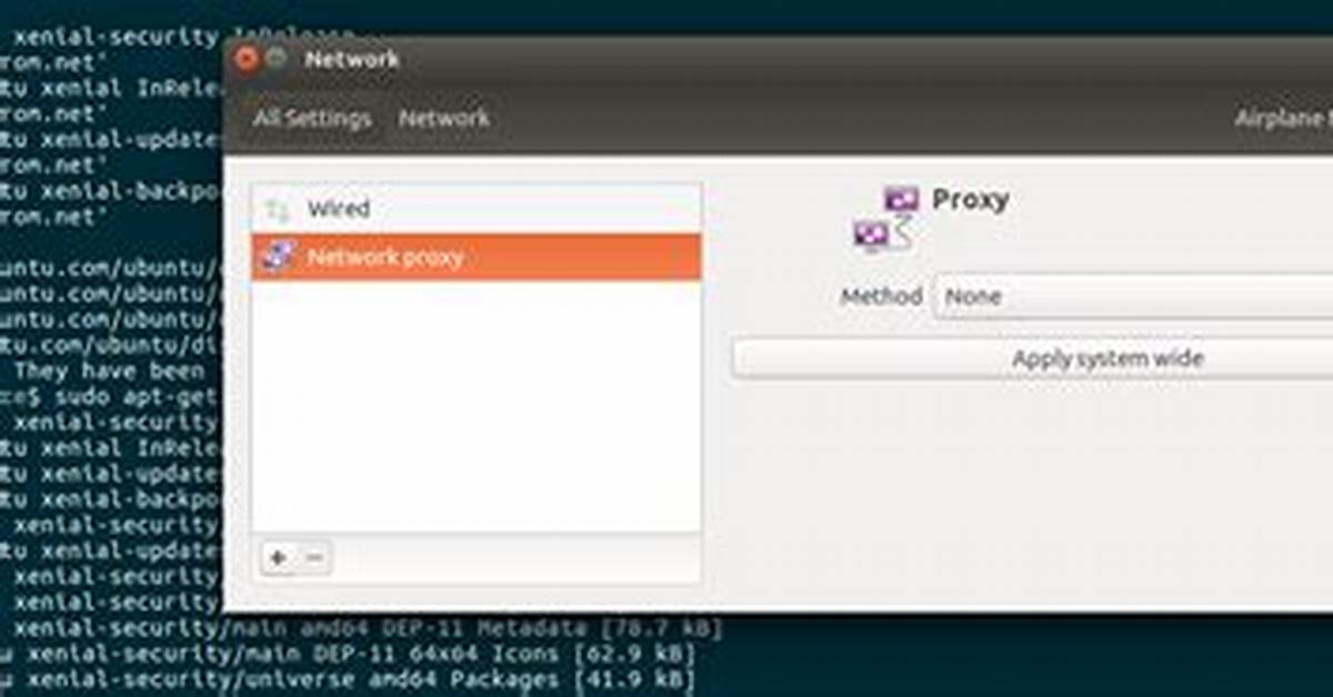 Why Is Apt-Get Always Using Proxy, Although No Proxy Is Configured?
