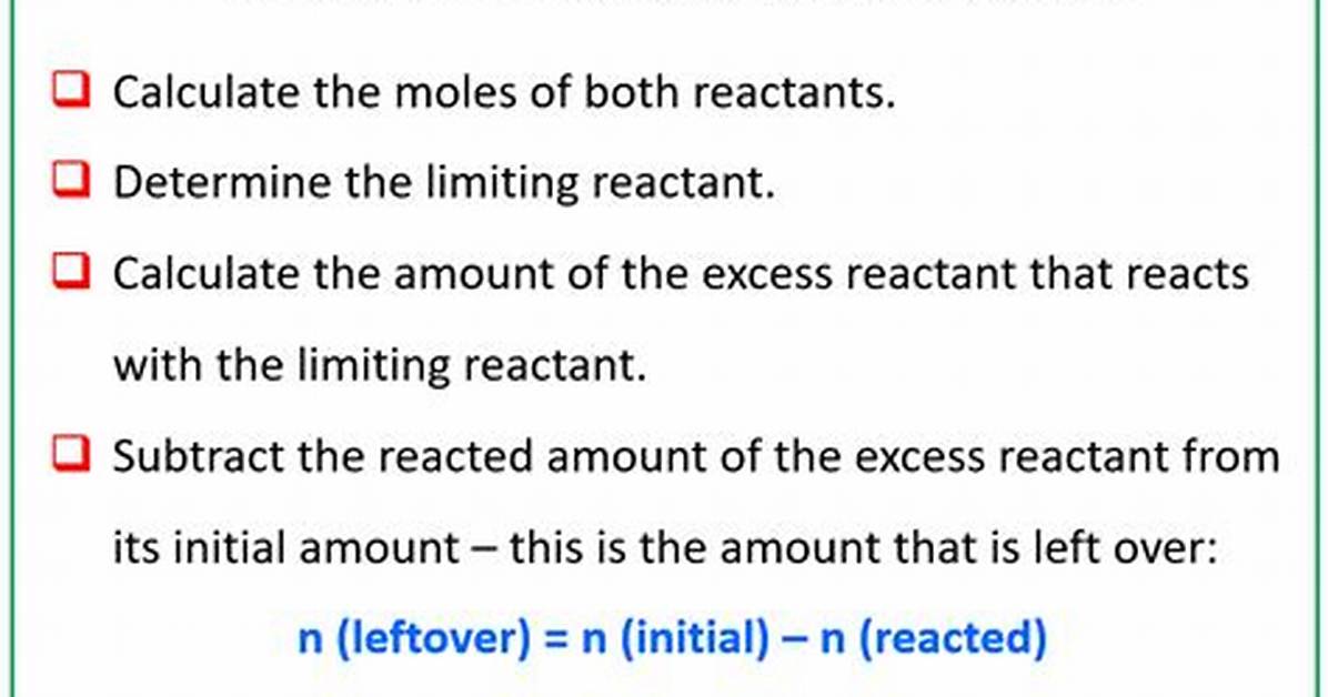 Why Is Excess Reactant Important