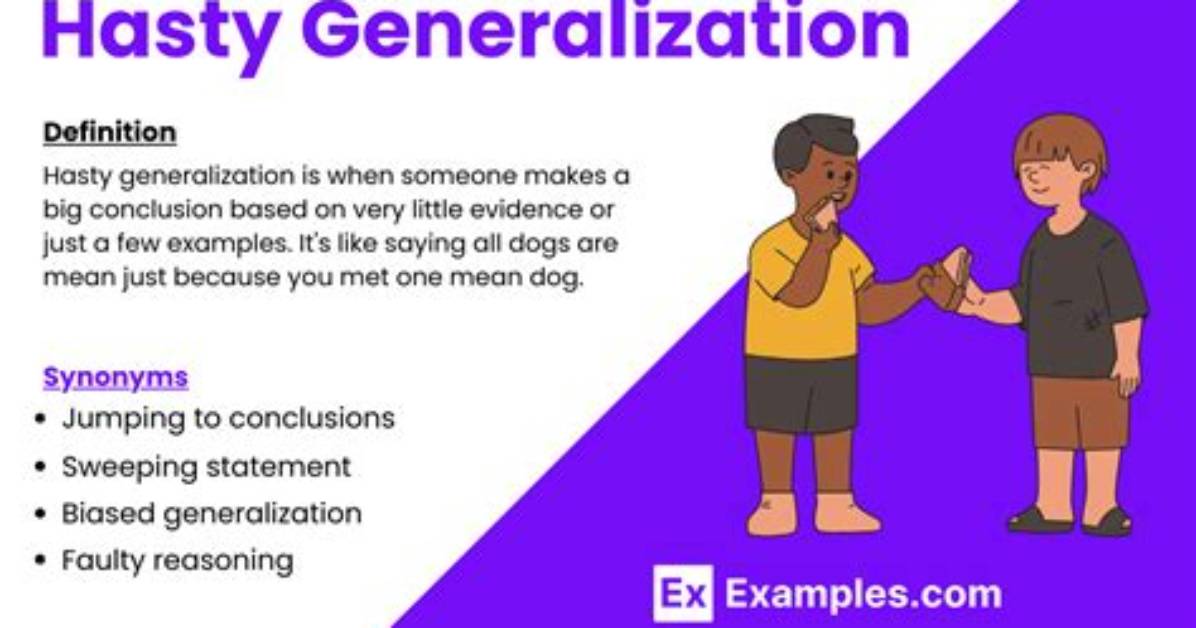 Why Is Generalisation Bad?