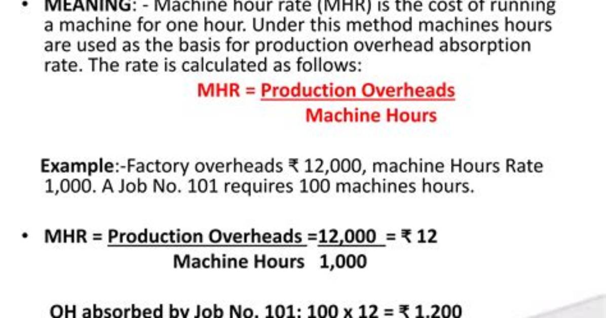 Why Is Machine Hour?
