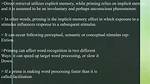 Why Is Priming Called Memoryless Memory?