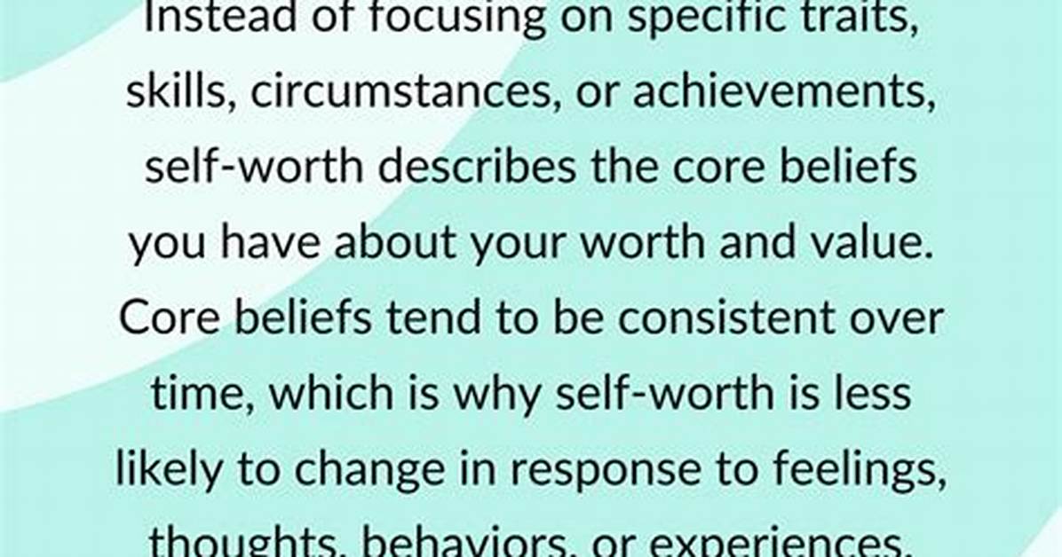 Why Is Self Worth?
