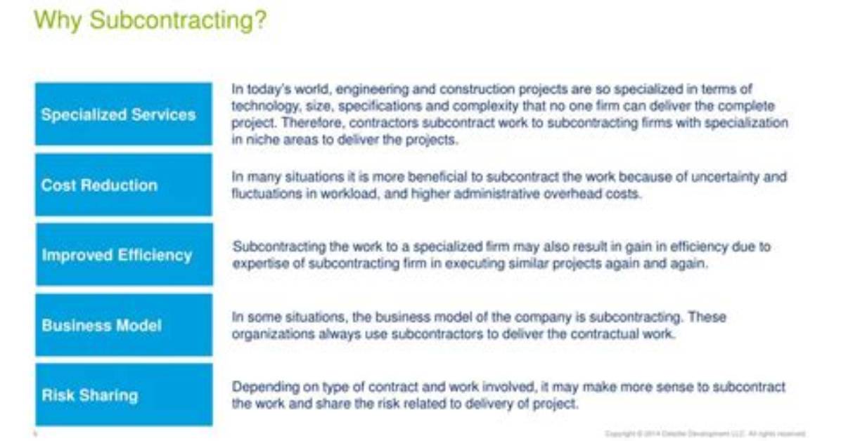 Why Is Subcontracting Cheaper?