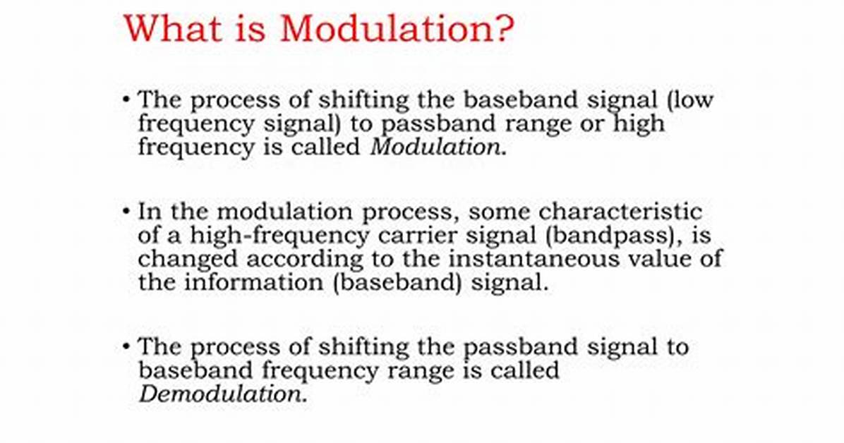 Why Modulation Is Necessary?