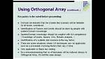 Why Orthogonal Array Is Used?