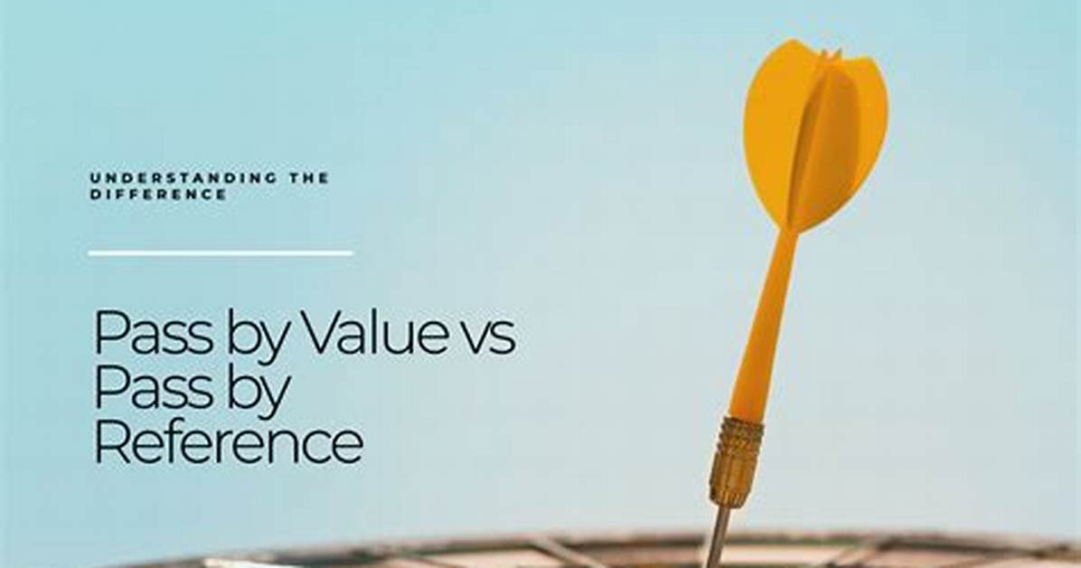 Why Pass by Value?